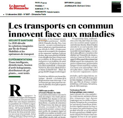 Article Le Parisien 01062020